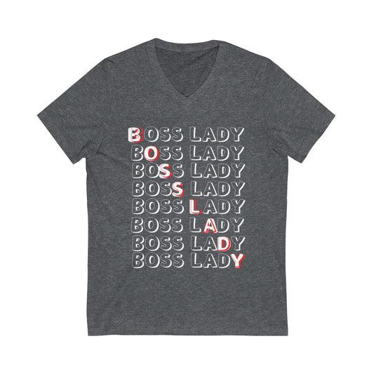 Boss Lady Short Sleeve V-Neck Tee