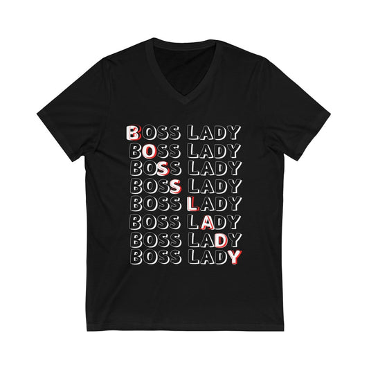 Boss Lady Short Sleeve V-Neck Tee