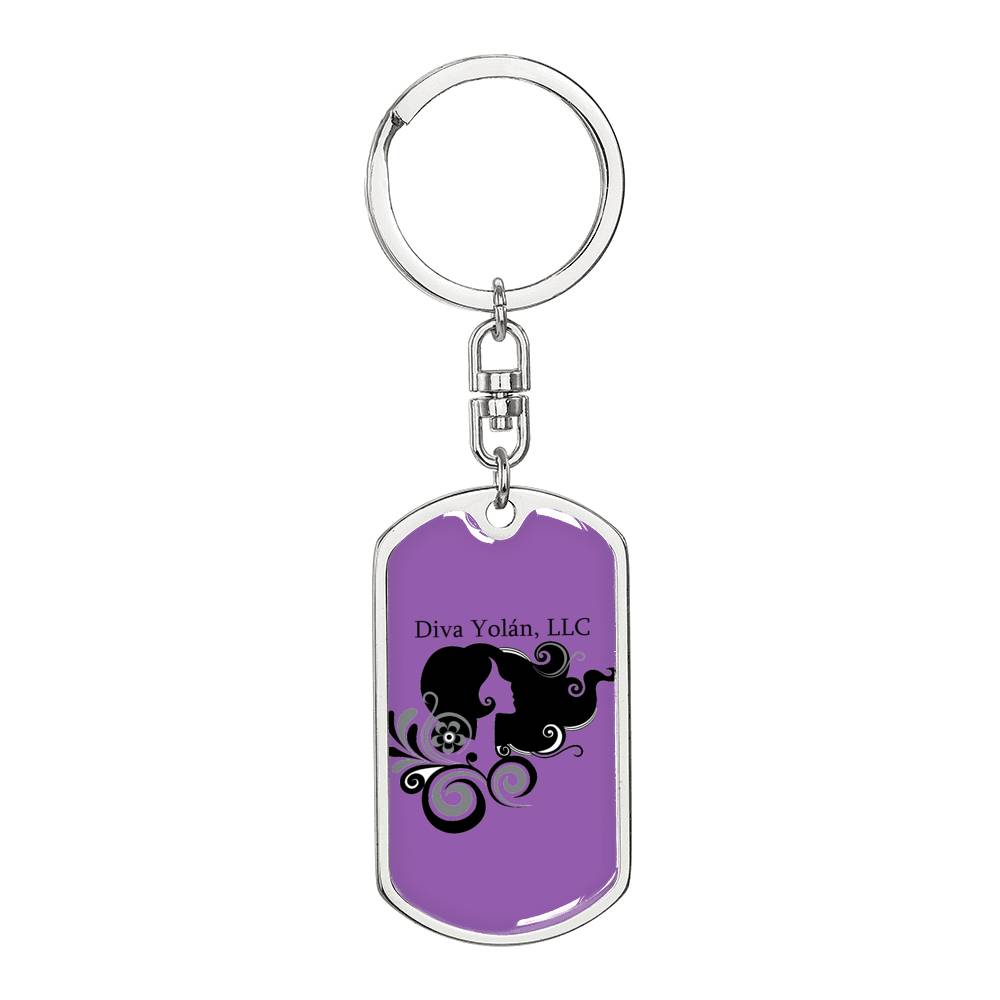 Logo Dog Tag Keychain