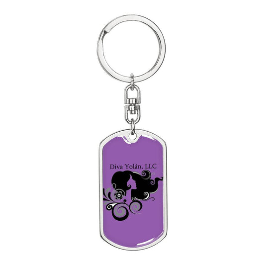 Logo Dog Tag Keychain