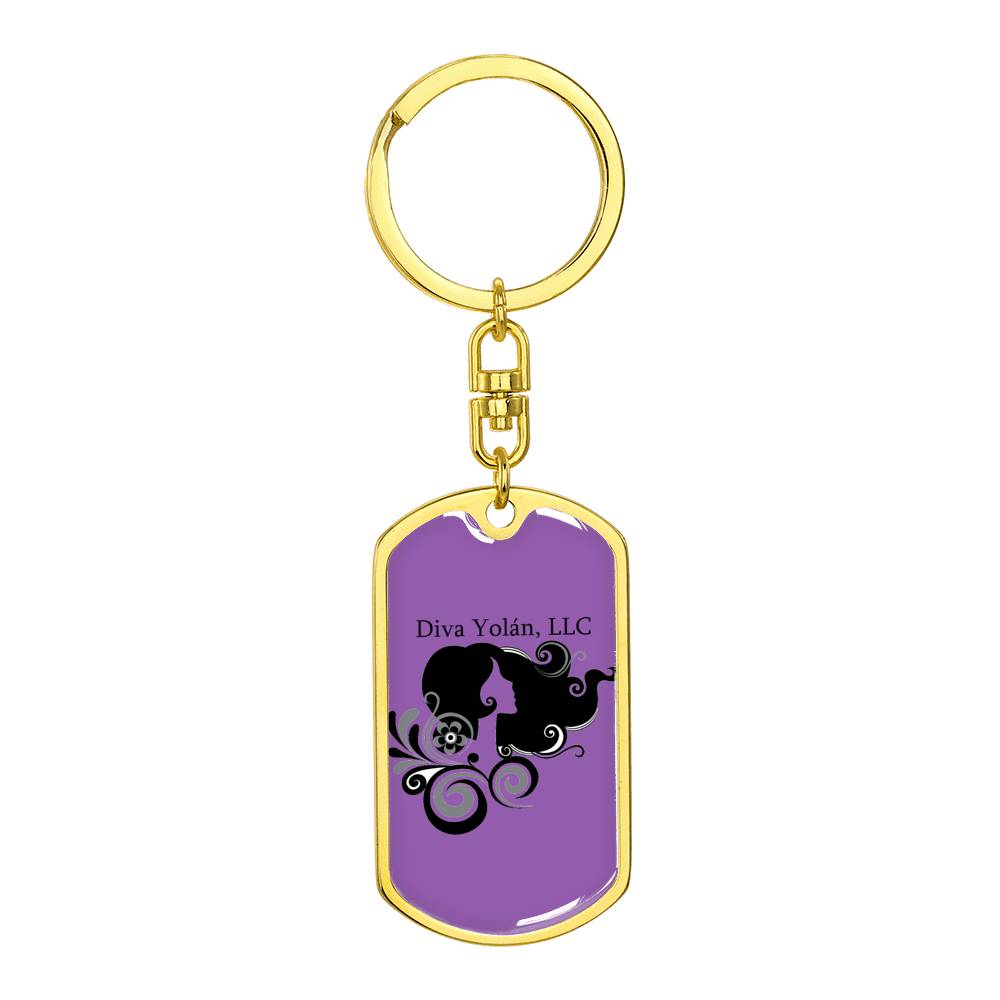 Logo Dog Tag Keychain