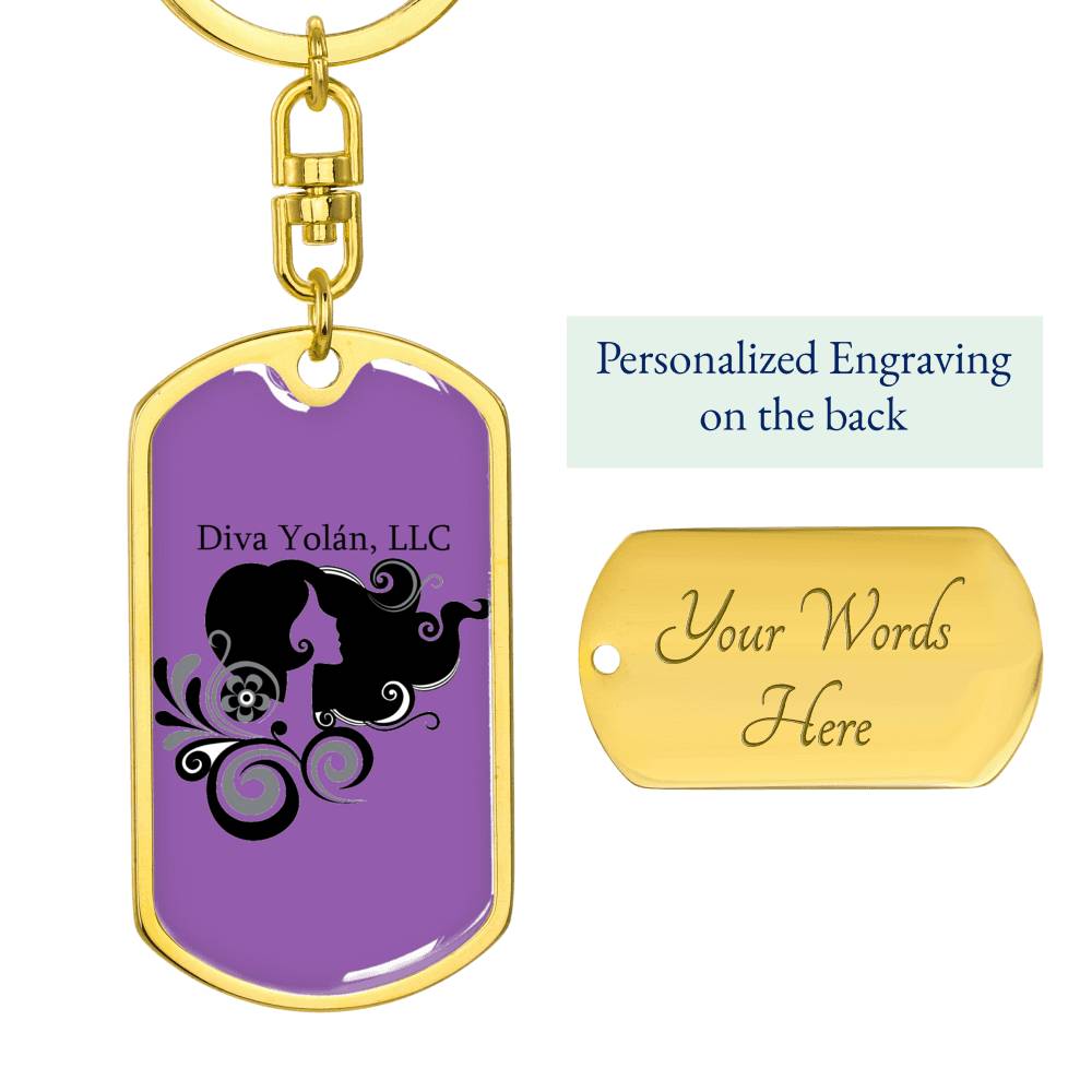 Logo Dog Tag Keychain