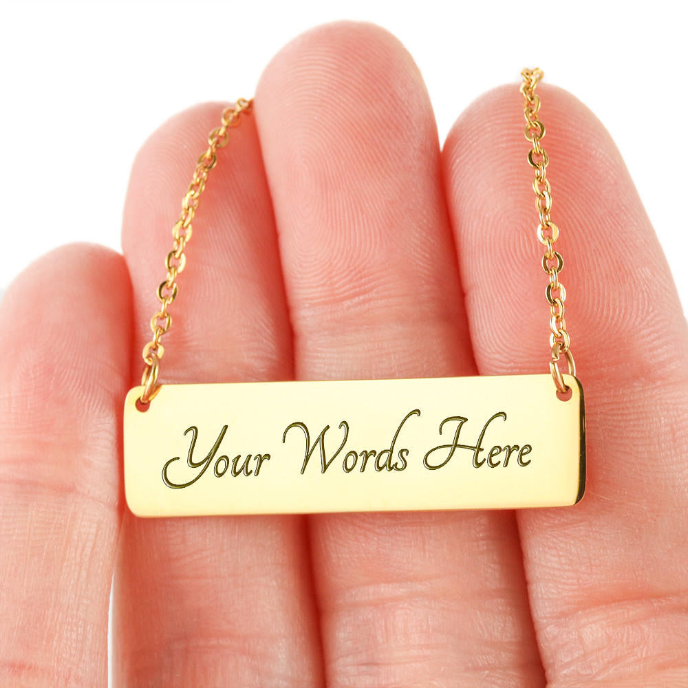 Logo Bar Necklace